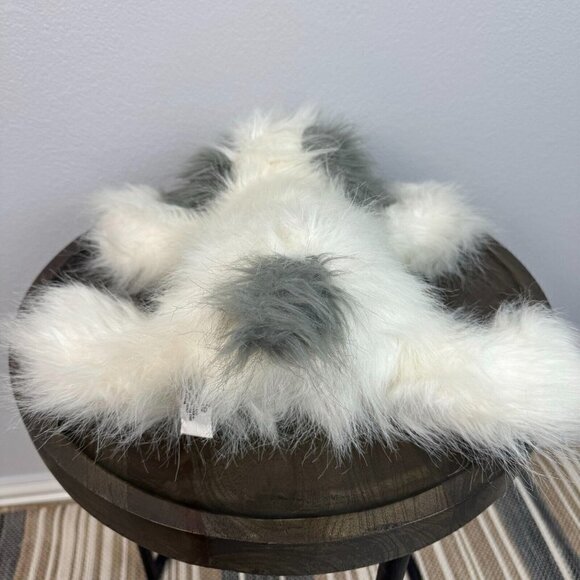 Tri Russ Woofie Sheep Puppy Dog Plush Stuffed Toy Animal White Grey - Picture 3 of 9